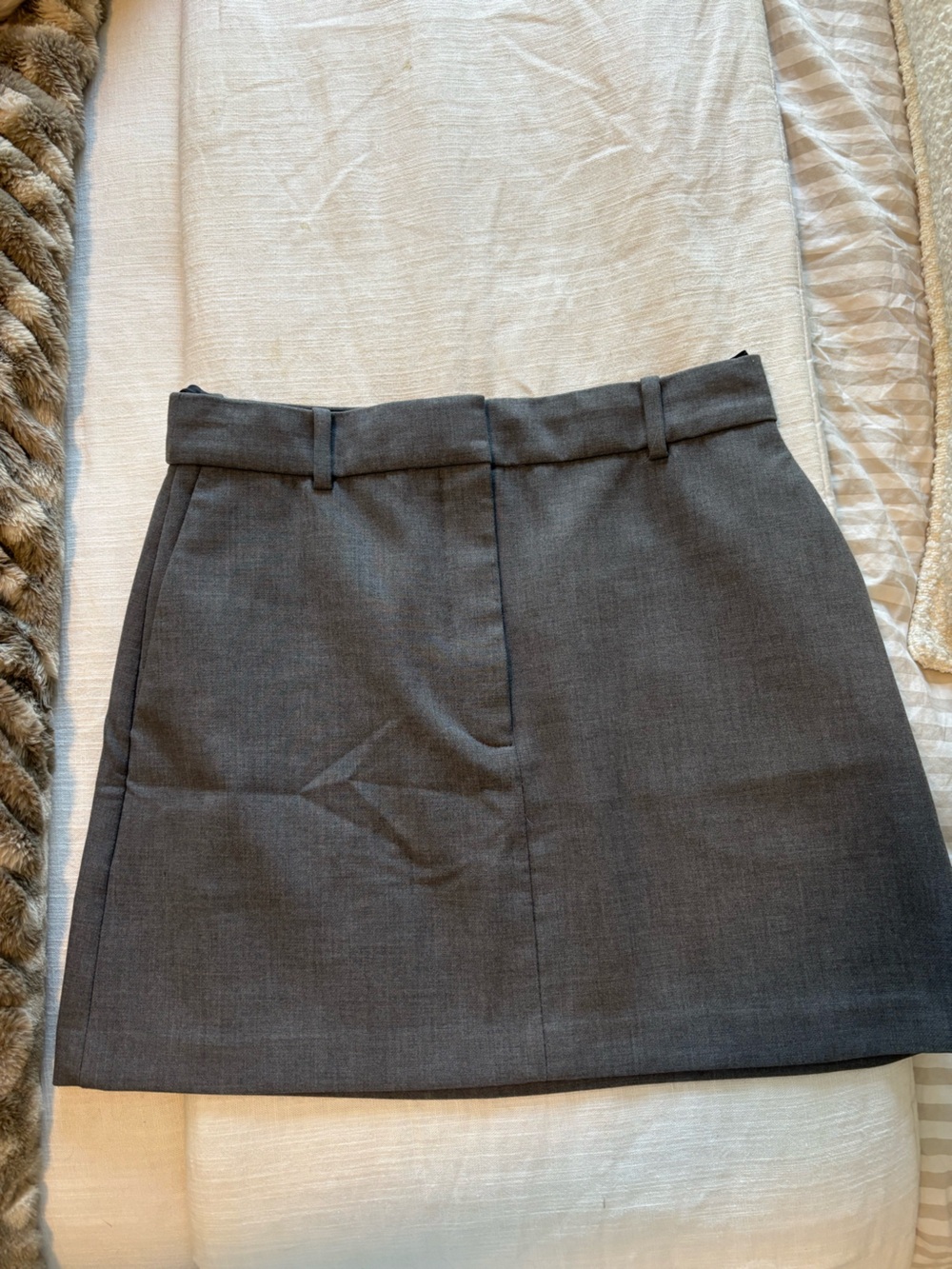 Aritzia Charcoal Mini Skirt